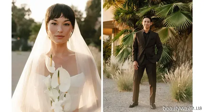 The Bride Donned a Unique Custom Look for Her Upscale Backyard Wedding in Ojai.