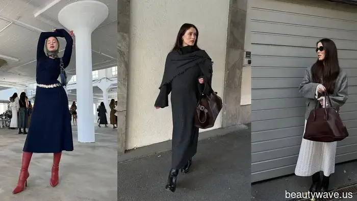 Das ist der dezente Kleid-Trend, den jeder im Winter mit Stiefeln trägt.