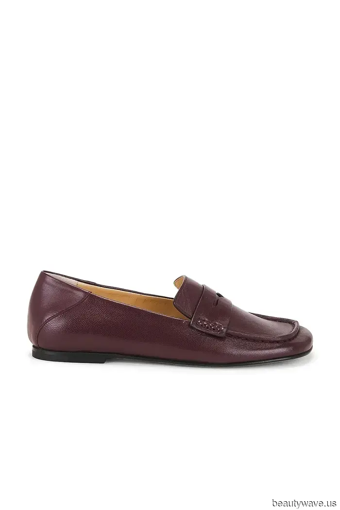 This trend of loafers in shades that are neither black nor brown elevates every outfit by tenfold.