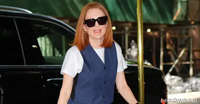Here’s the sophisticated approach to styling a white t-shirt currently.