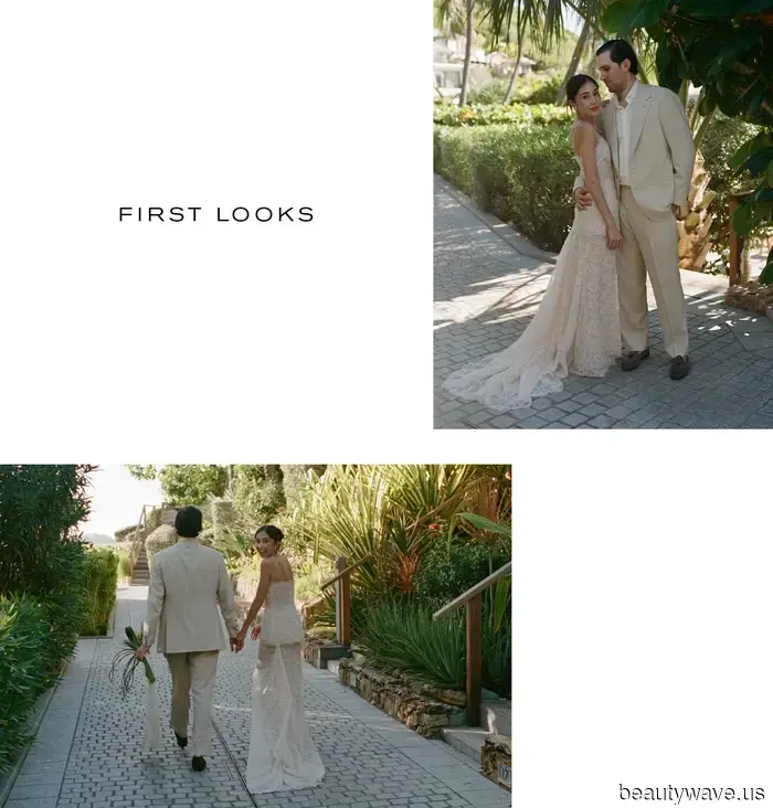Phoebe Philo! Ralph Lauren! Colleen Allen! Die Braut trug 7 makellos elegante Looks für ihre Hochzeit in Saint Bart's.