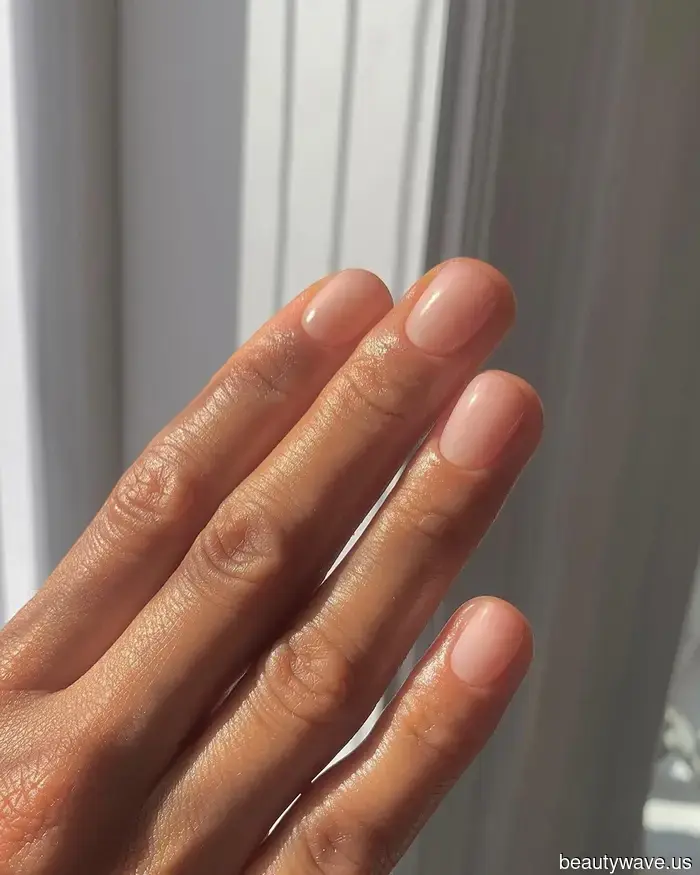 Believe us, this summer we’ll all be trading detailed nail art for simple, bare manicures.