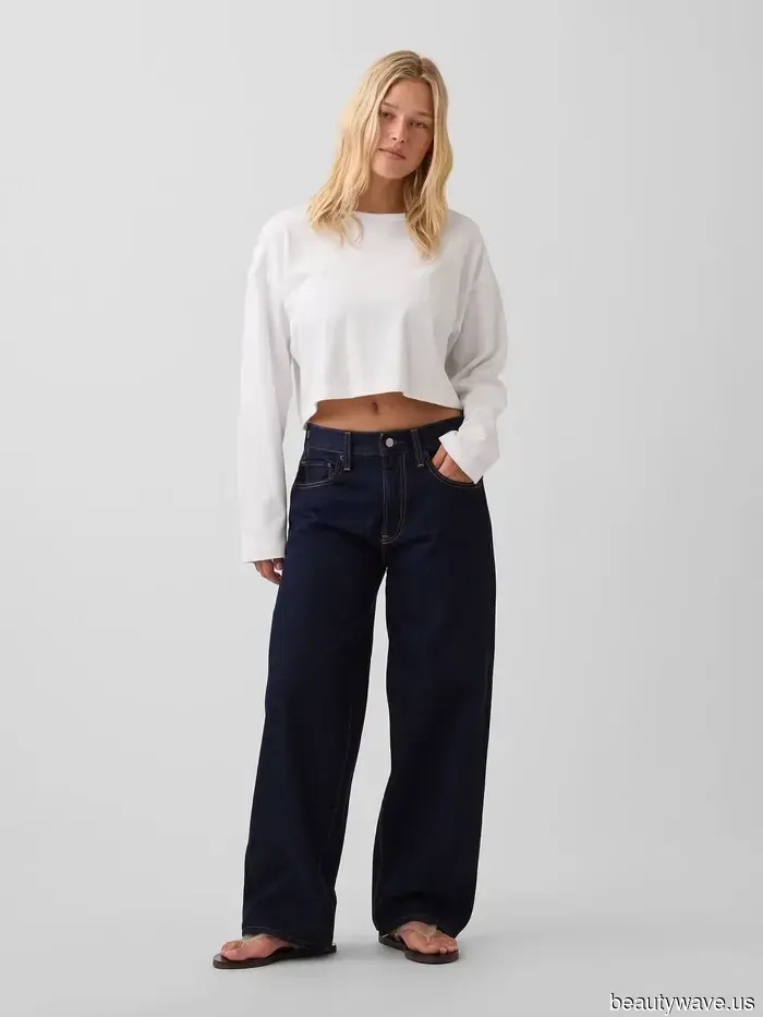 Hailey Bieber's jeans have officially arrived at Gap—believe me, they'll be sold out by next week.