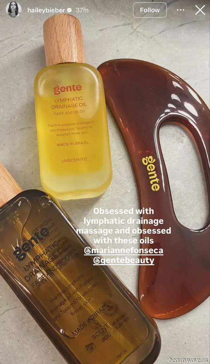 Hailey Bieber ist „besessen“ von diesem brasilianischen Gesichts- und Körperöl zur Lymphdrainage.