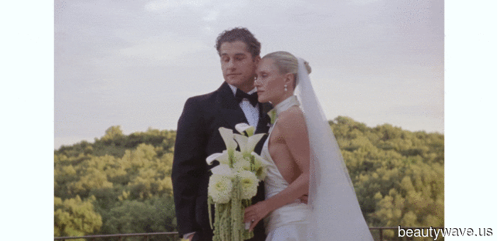This stylish couple got married at a 19th-century Sicilian masseria in custom outfits created by the bride.