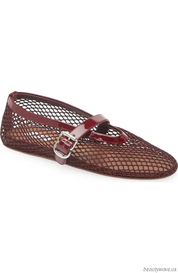 Ya no se necesitan más zapatos planos de malla negra; los diseñadores elegantes los están comprando en este color ahora.