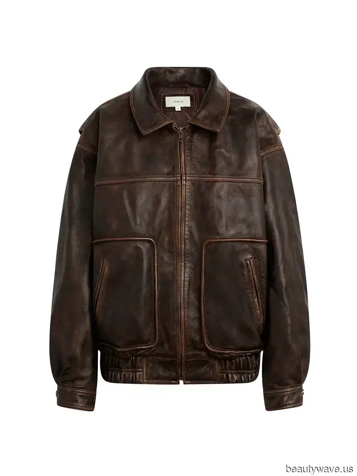 Neither Brown Nor Black—The Leather Jacket Trend That Every Stylish Person Is Combining With Jeans and Skirts This Fall.