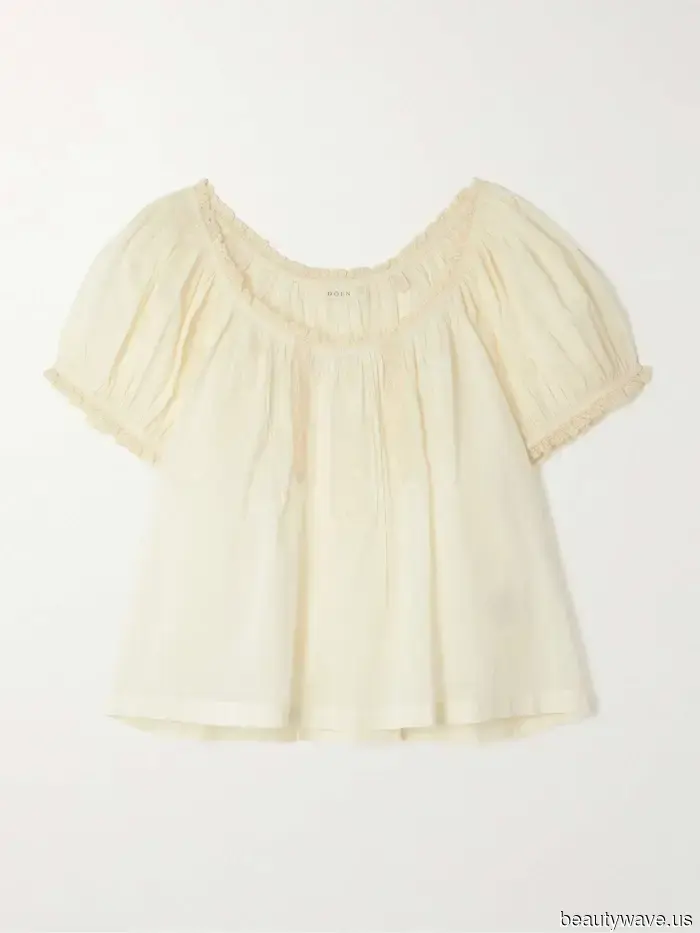 Prendi i tuoi jeans e la borsa a cestino&mdash;Questa tendenza della blusa virale segna l'inizio ufficiale della primavera boho