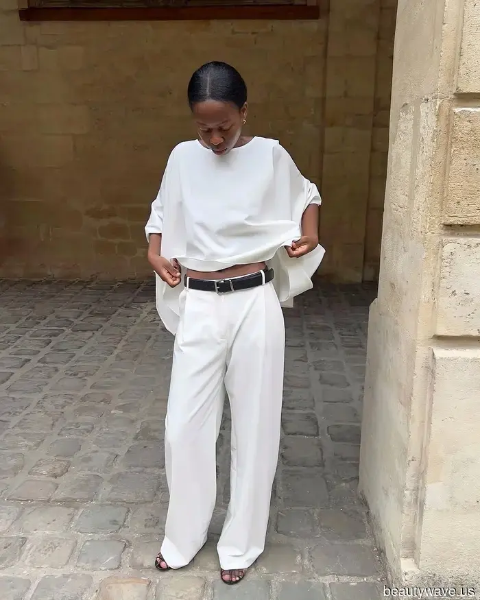 Suddenly, everyone is pairing this chic item with white pants.