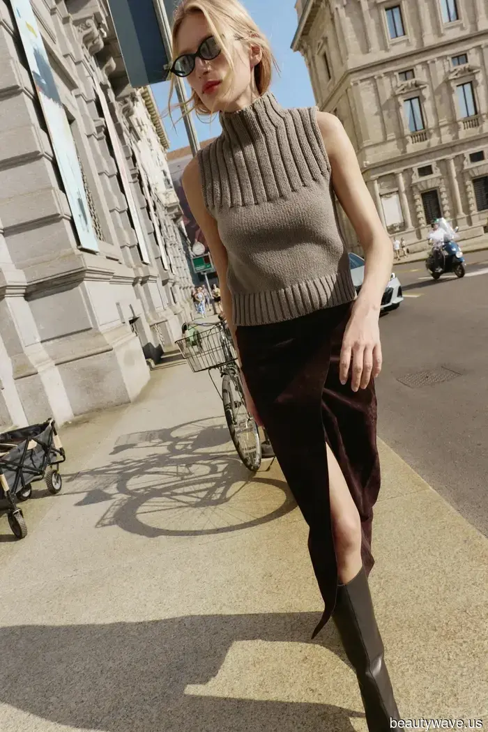 Nicht ein Rollkragenpullover, nicht ein Rundhals-Pullover: Dieser schicke Strickstil übernimmt gerade jetzt.