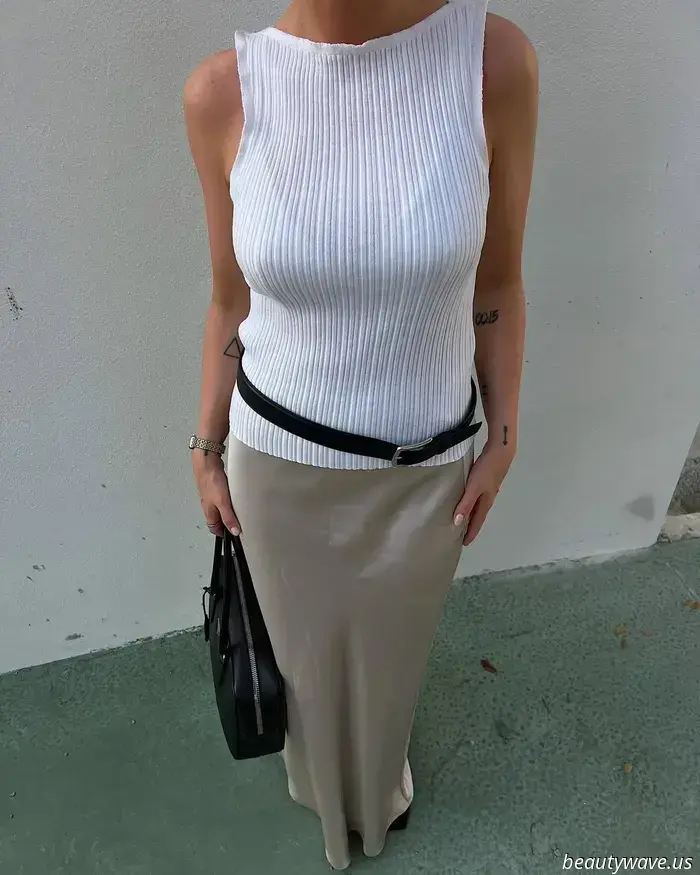 Forget about jeans, I'm focused on wearing a slinky satin skirt ensemble during the summer.