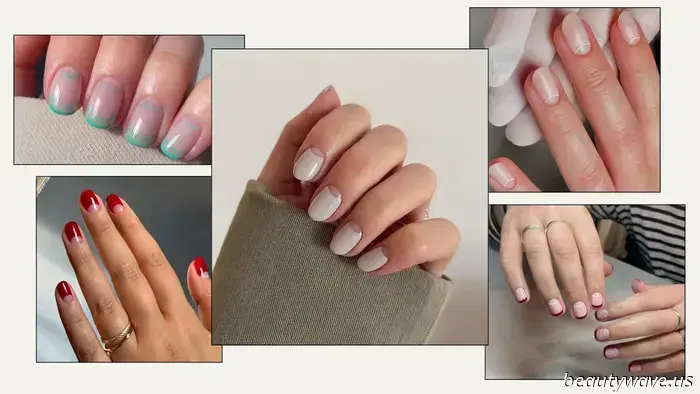 If you find French tips uninteresting, you should consider the half-moon manicure instead.