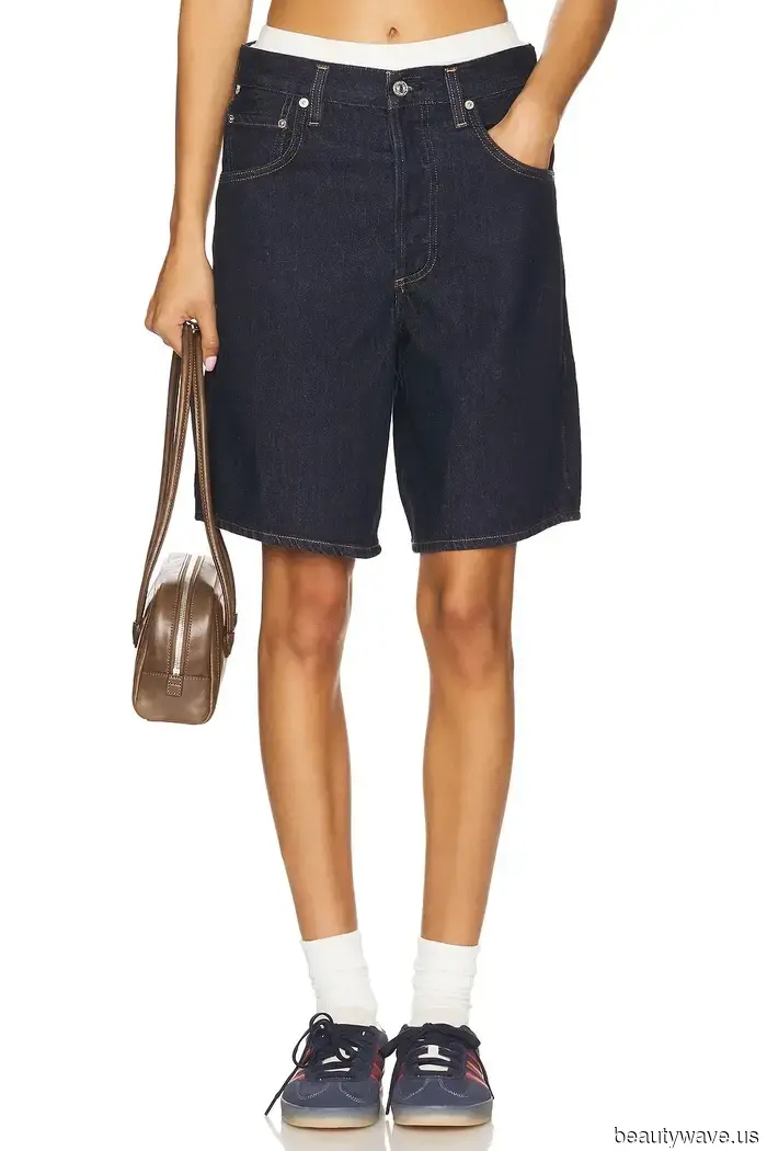 Combining these shoes with long, loose-fitting shorts makes them dramatically more flattering.
