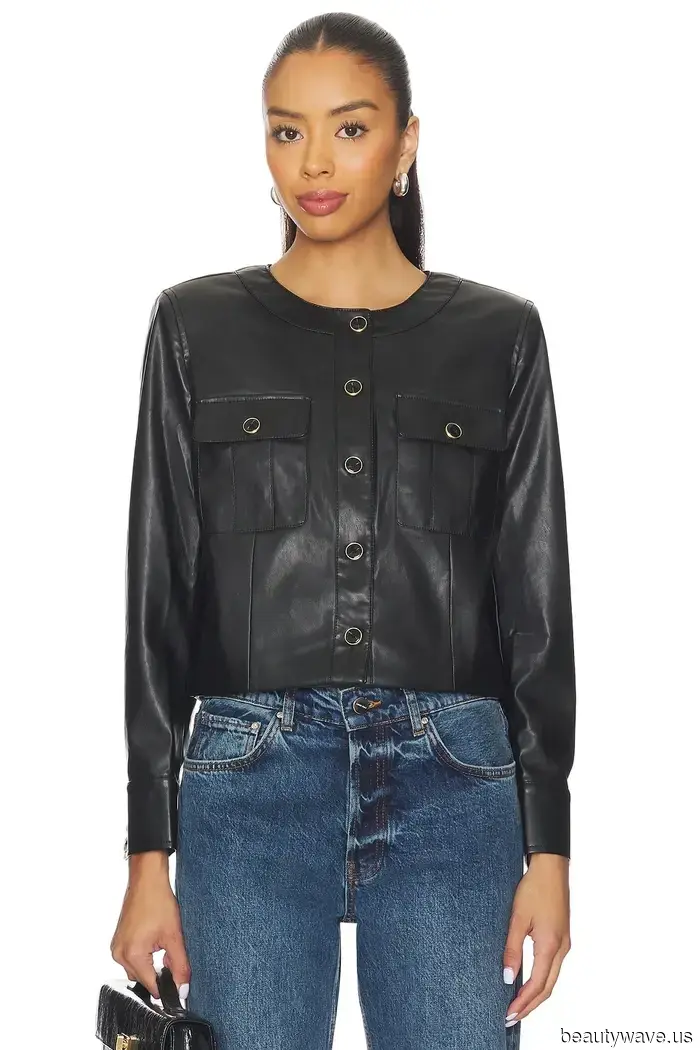 Las chaquetas de motorista están bien, pero la gente de moda está usando esta tendencia de chaquetas de cuero que parecen caras en su lugar.