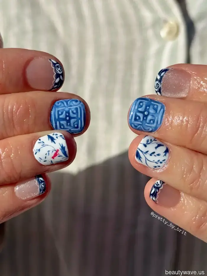 Hold off on the neutral manicures—this summer, all I desire for my nails is a Mediterranean vibe.