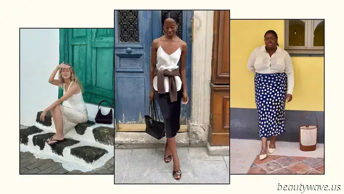 Forget about jeans, I'm focused on wearing a slinky satin skirt ensemble during the summer.