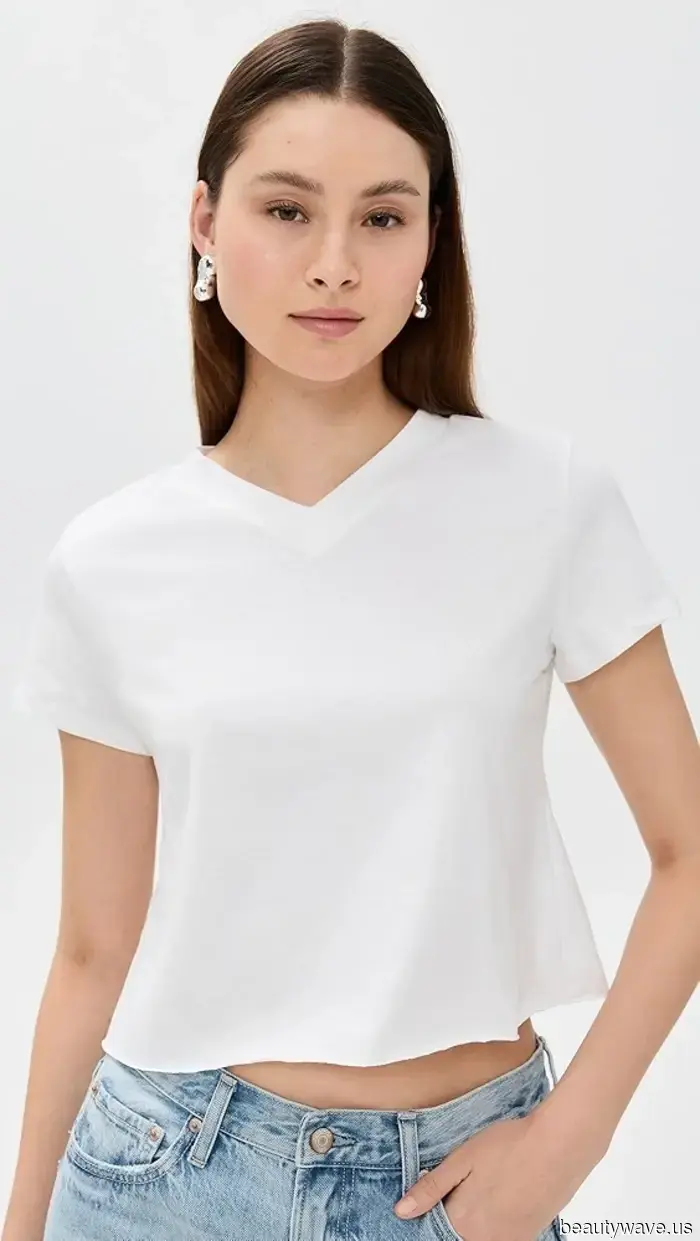 All the trendy girls are now pairing this "outdated" basic with jeans.