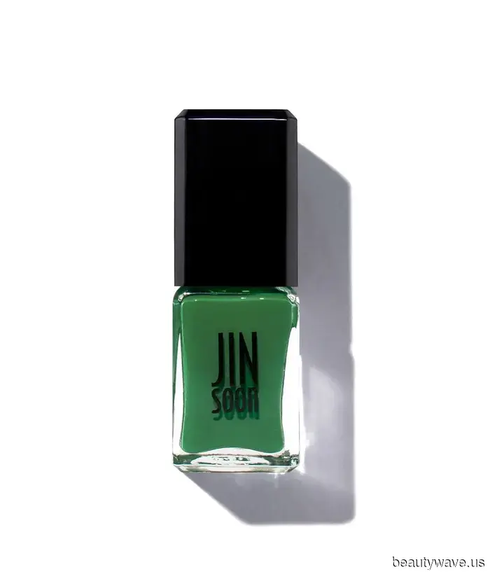 Anne Hathaway sported this sheer pink nail polish priced at $18 during the filming of The Devil Wears Prada 2.