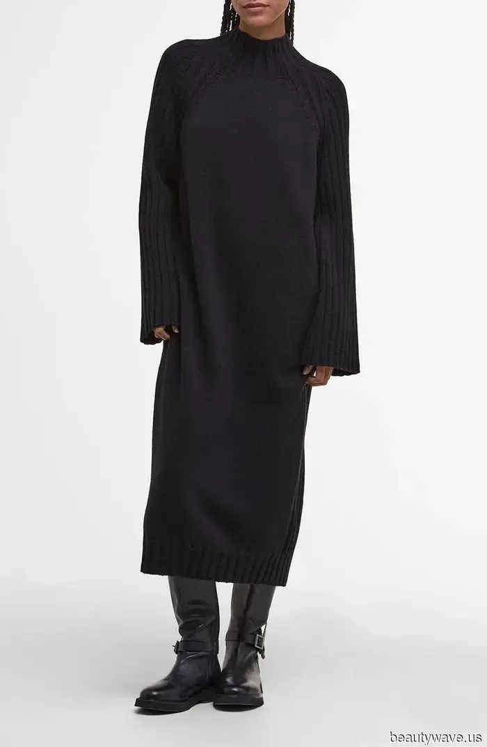 Das ist der dezente Kleid-Trend, den jeder im Winter mit Stiefeln trägt.