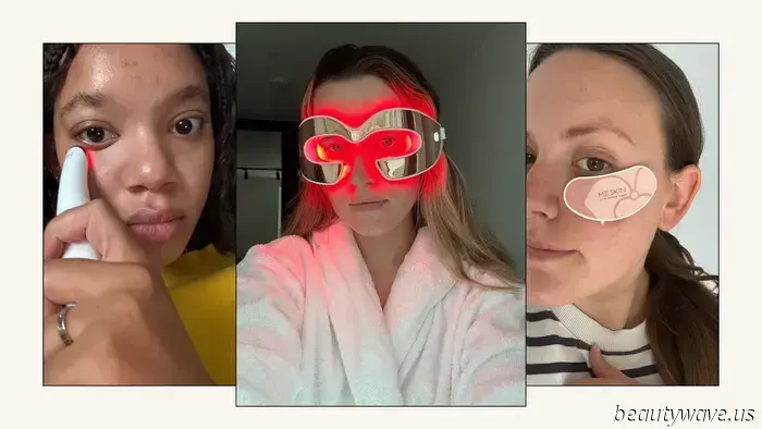 We're on a mission to eliminate our dark circles — these LED eye masks have revolutionized the process.
