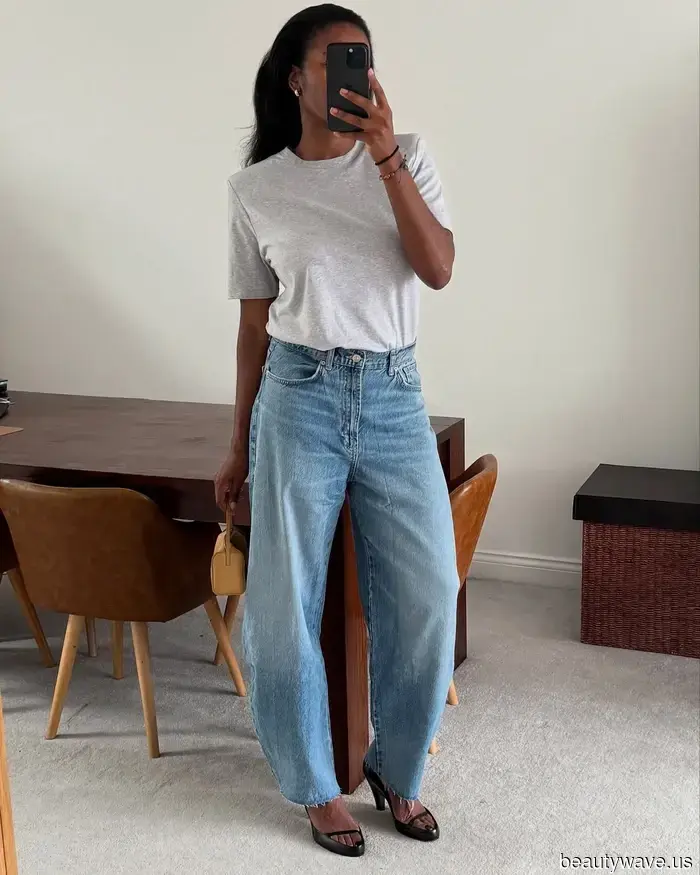 I’ve conducted the research—here are the most stylish sandals to pair with barrel-leg jeans.