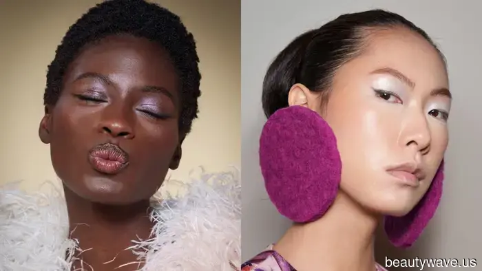 Dalle labbra macchiate di vino ai tocchi di lamé: 10 tendenze di bellezza per le festività che le persone del mondo della moda stanno salvando da mesi