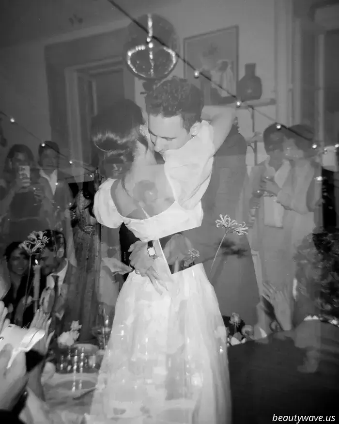 This stunning Babington House wedding featured a Brazilian welcome BBQ, a custom gown, and an adorable puppy.