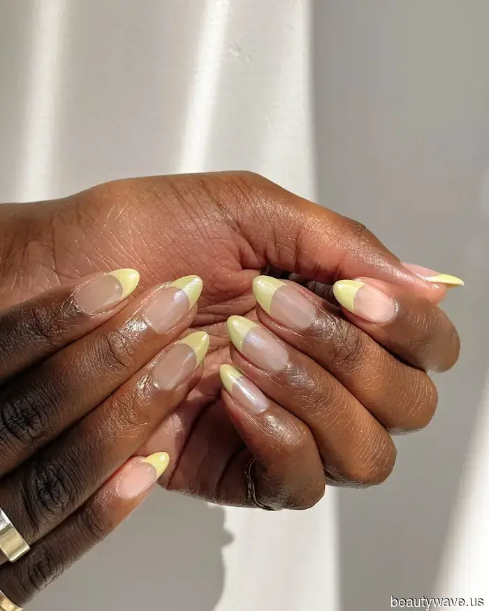 Yellow Chrome Nails Are My New Obsession—Here Are 8 Styles to Try Immediately, Ranging from Lemon Glaze to Butter French.