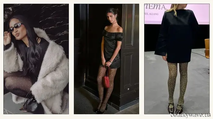 Las medias estampadas han vuelto, pero la gente de moda solo las usa así, así y así.