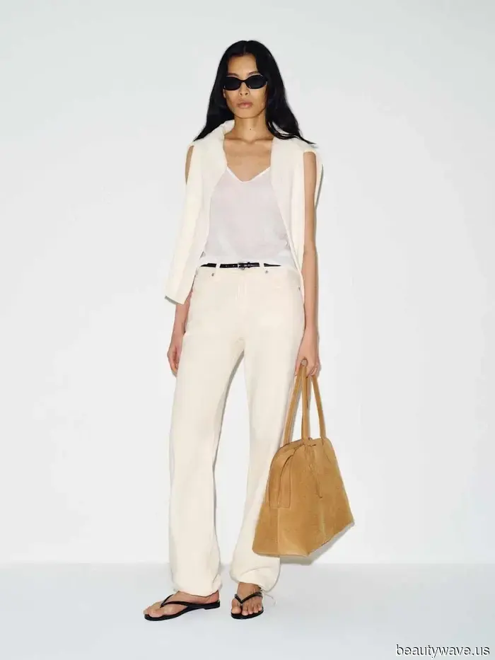 Not Pure White, Not Khaki— the "Just Right" Denim Color Trend That Celebrities in Their 60s Are Pairing with White...