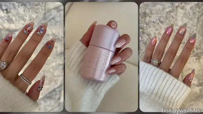 Hailey Bieber's nail artist has launched a new OPI collection featuring the bottled version of the celebrity glazed donut nails.
