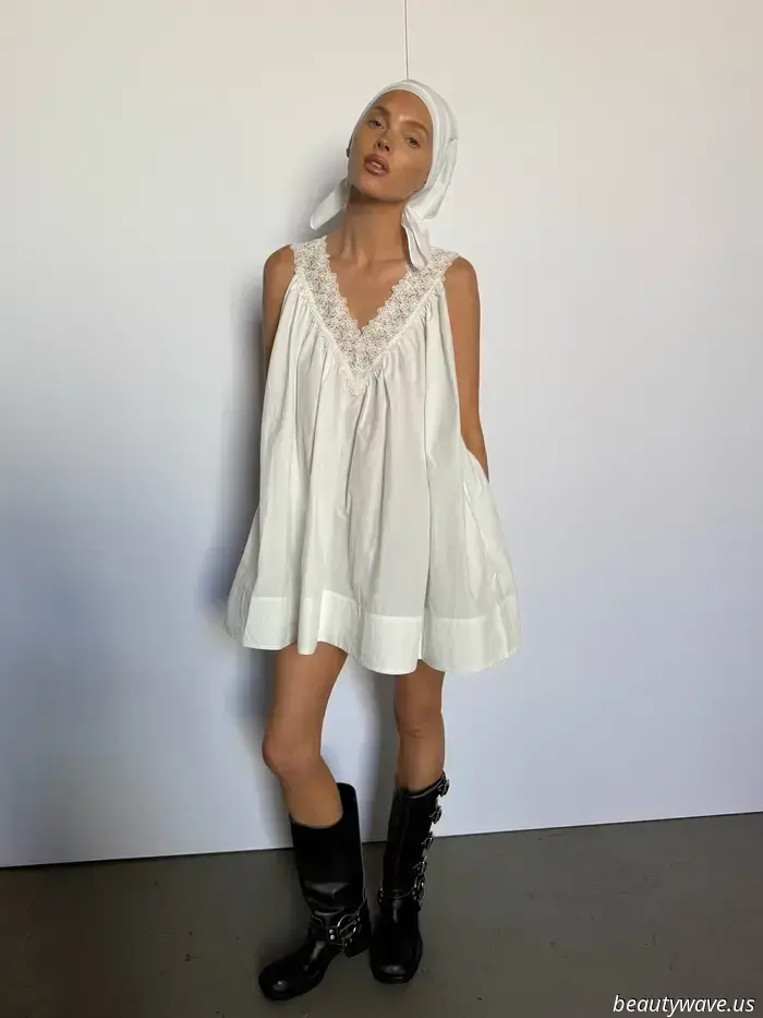 Schlechte Nachrichten, Sandalen – Fashion Girls tragen bereits ihre weißen Kleider im Trend der größten Herbststiefel