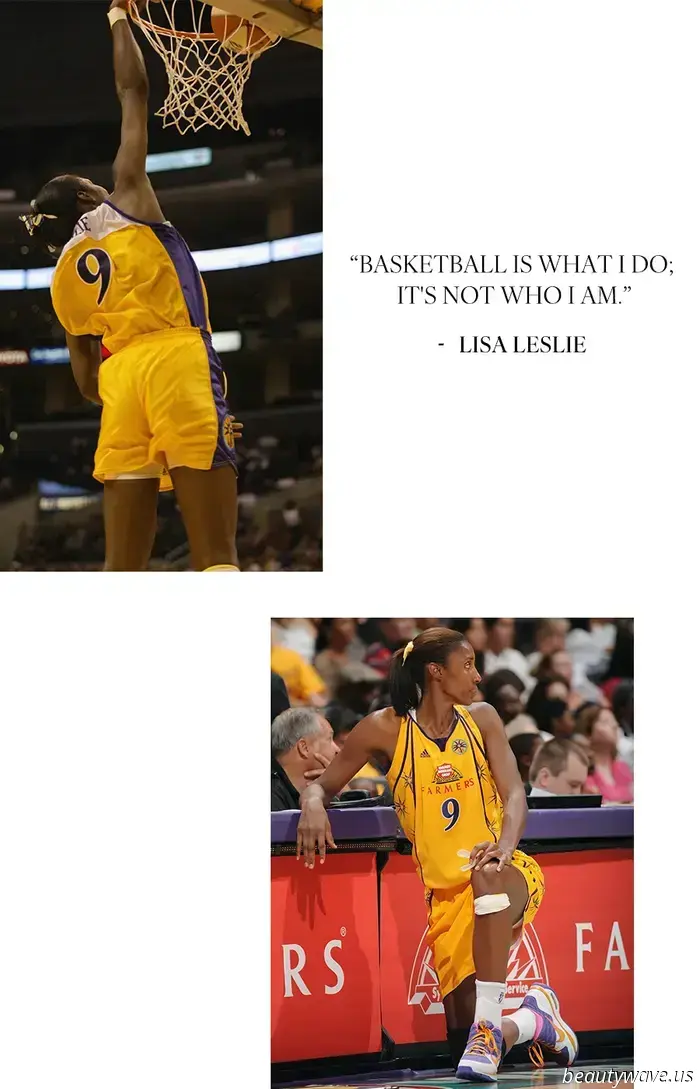 Lisa Leslie continua a vestirsi come una giocatrice della All-WNBA First Team.