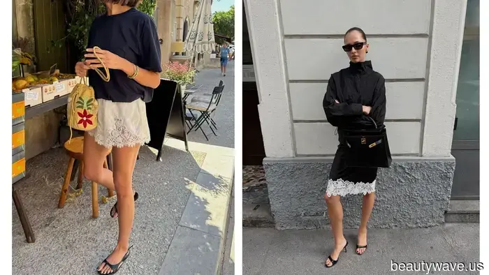 6 Pezzi Chic che le It Girl Abbinano ai Loro Pantaloni Corti e Gonne con Pizzo
