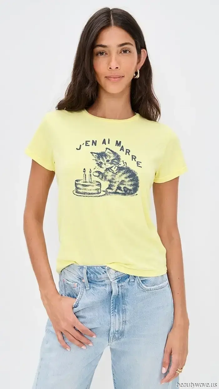A Parigi, L.A. e Londra, le t-shirt bianche basic vengono messe da parte a favore di questa alternativa più alla moda