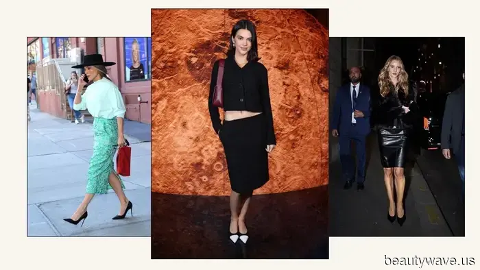 Pencil skirts are making a comeback, and everyone is pairing them with this style of footwear.