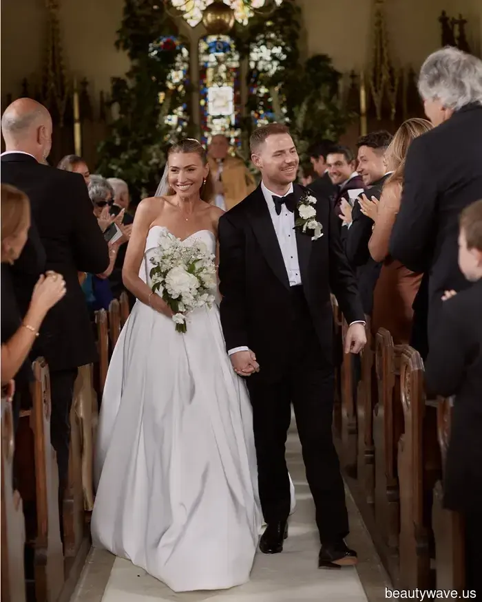 This stunning bride donned a Vera Wang gown and Manolo Blahnik shoes for her sophisticated, timeless countryside wedding.