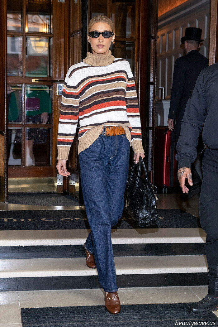 This is the precise flat shoe and jean color pairing that fashion enthusiasts will be sporting this fall.