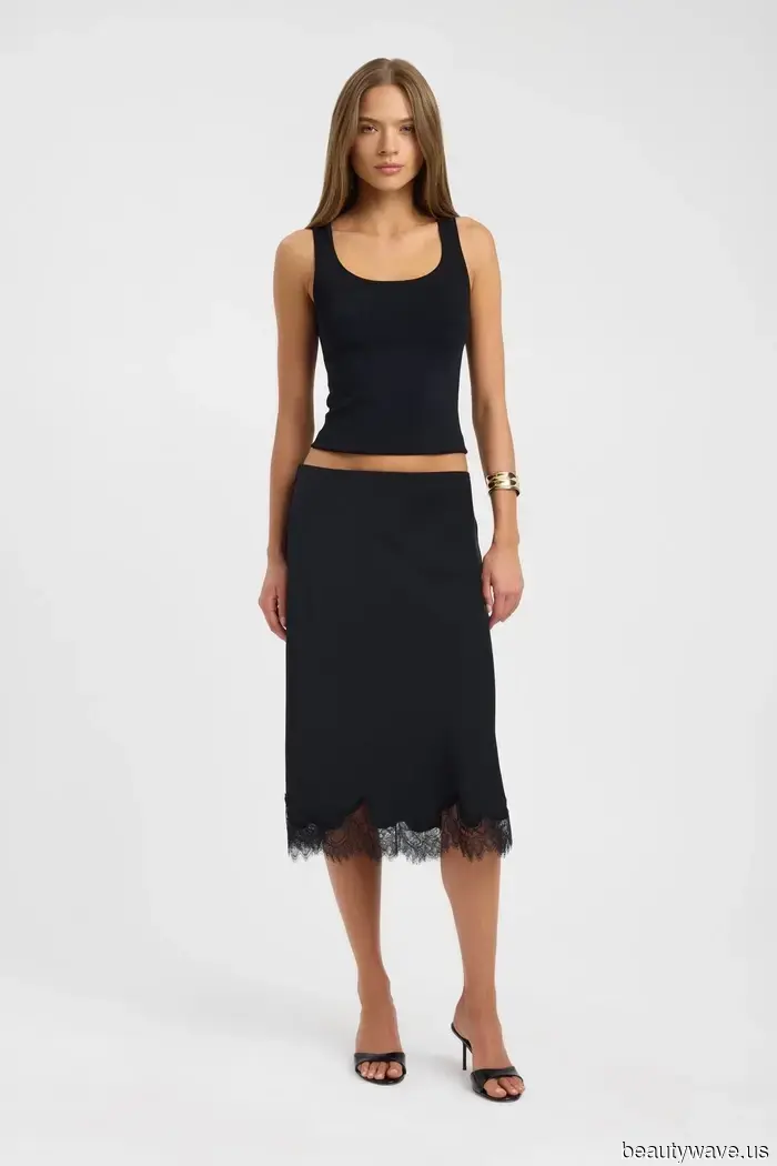 If Parisian women are sporting lace this autumn, it looks just like this.