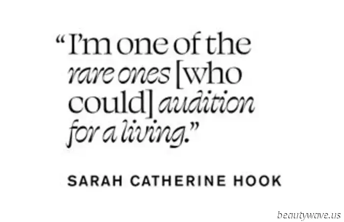 Sarah Catherine Hook is aware that she is the one for you.