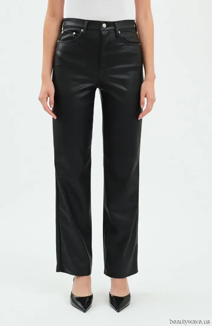 Indeed, leather pants are currently trendy, but Elsa Hosk understands that they appear most stylish when paired *this way*.