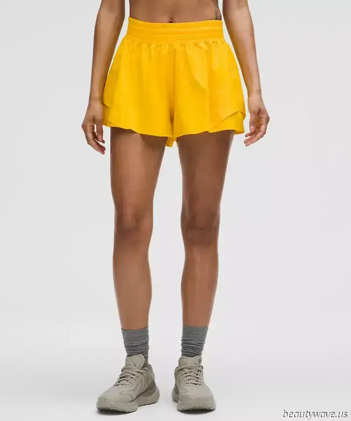 Against common perception, running shorts *can* appear stylish—just accessorize them like this.