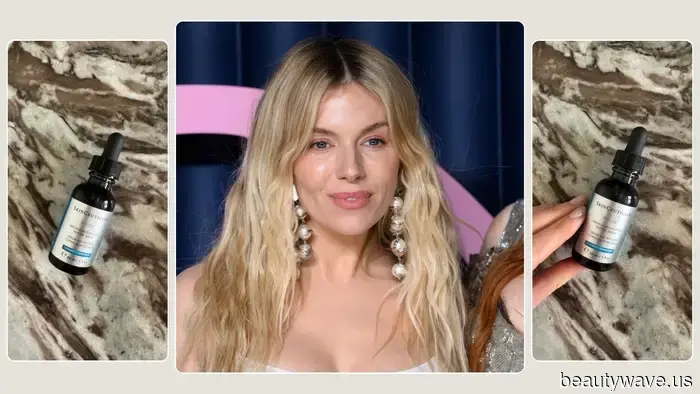 Я только что узнала, что Сиенна Миллер клянется этим сывороткой "альтернативой ботокса" для своей сияющей кожи.