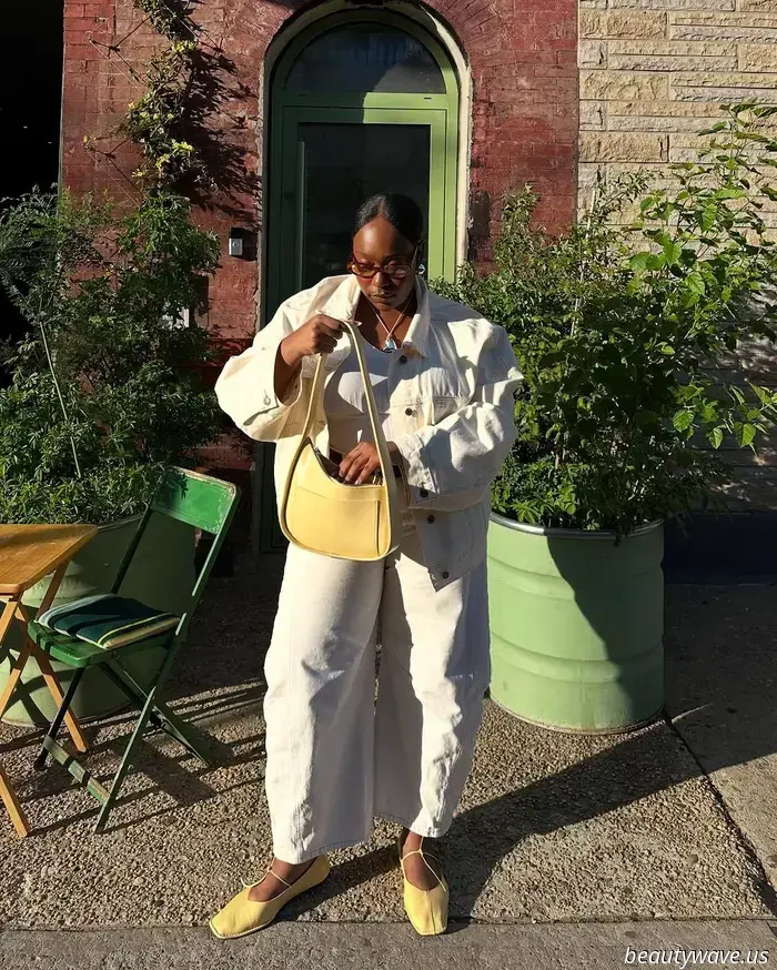 Is it just me, or are all the trendy girls now combining ballet flats with this anti-denim pant trend?