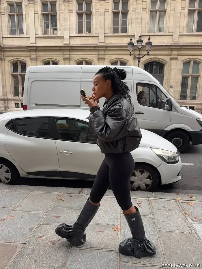 Cuando uses un abrigo de plumas este invierno, úsalo así, así y así.