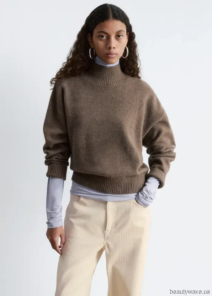 Nicht ein Rollkragenpullover, nicht ein Rundhals-Pullover: Dieser schicke Strickstil übernimmt gerade jetzt.