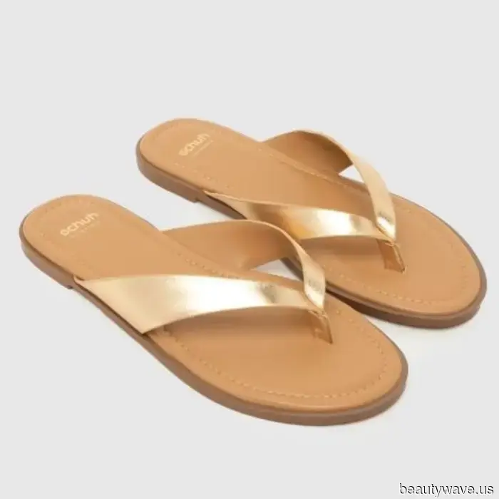 Not Black, Not Red—Flip-Flops Appear Most Stylish When Paired With Summer Dresses In This Refined Neutral Shade.