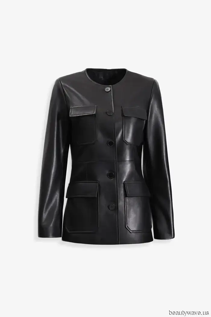 Las chaquetas de motorista están bien, pero la gente de moda está usando esta tendencia de chaquetas de cuero que parecen caras en su lugar.