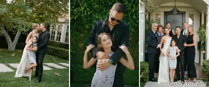 The owner of this vintage boutique chose to wear archival Calvin Klein for her intimate backyard wedding in Los Angeles.