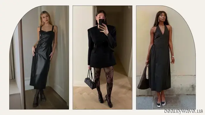 Modeleute in ganz Europa wissen, dass dies die besten Schuhe sind, die man zu schwarzen Kleidern tragen kann.